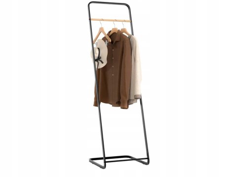 WIESZAK PODŁOGOWY CZARNY metal industrialny WOLTU 40 x 40 x 140 cm WIESZAK PODŁOGOWY CZARNY metal industrialny WOLTU 40 x 40 x 140 cm