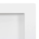 WNĘKA PRYSZNICOWA z 3 półkami biała połysk VidaXL 41x99x9 cm