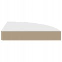 ZESTAW 2 NAROŻNYCH PÓŁEK ŚCIENNYCH płyta MDF 25 x 25 cm biały OUTLET