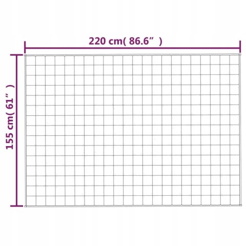 KOC OBCIĄŻENIOWY VidaXL poliester 155 cm x 220 cm szary