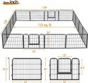 KOJEC DLA PSA METALOWY CZARNY 320X60X320 YAHEETECH 16 paneli