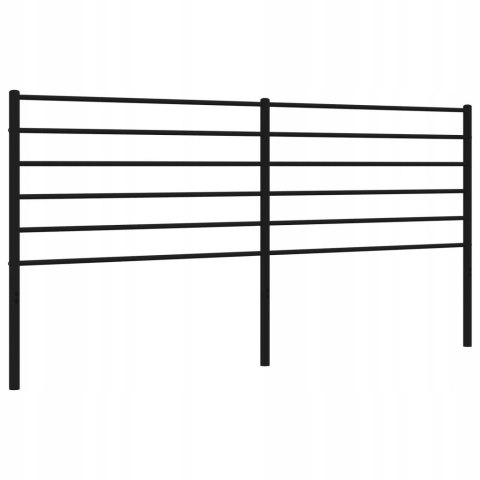 METALOWE WEZGŁOWIE, czarne, 180 cm vidaxl METALOWE WEZGŁOWIE, czarne, 180 cm vidaxl