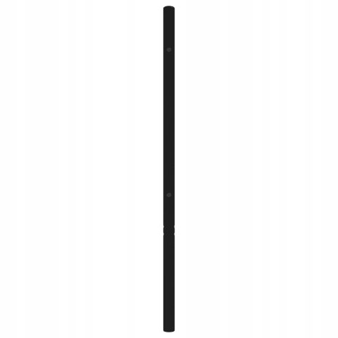 METALOWE WEZGŁOWIE, czarne, 180 cm vidaxl METALOWE WEZGŁOWIE, czarne, 180 cm vidaxl