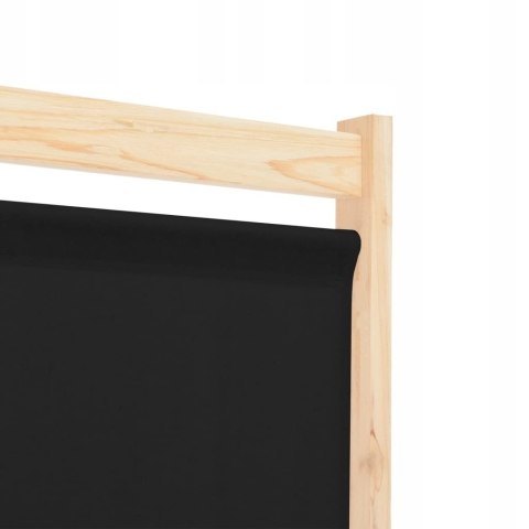 PARAWAN 5-panelowy, czarny, 200 x 170 x 4 cm, tkanina vidaXL PARAWAN 5-panelowy, czarny, 200 x 170 x 4 cm, tkanina vidaXL