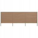 PARAWAN VidaXL beże i brązy 400 cm x 4 m x 110 cm