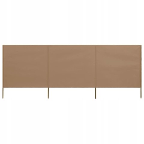 PARAWAN VidaXL beże i brązy 400 cm x 4 m x 110 cm PARAWAN VidaXL beże i brązy 400 cm x 4 m x 110 cm