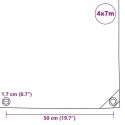 PLANDEKA VidaXL 43836 niebieska 650 g/m2 7x4 m