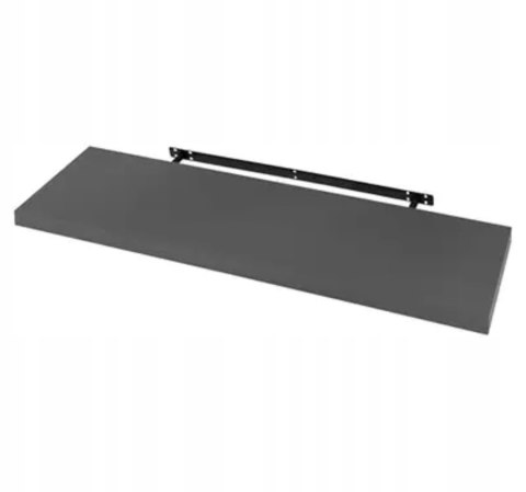 Półka ŚCIENNA PŁYWAJĄCA płyta MDF Woltu 100 x 22,9 cm ANTRACYT szary Półka ŚCIENNA PŁYWAJĄCA płyta MDF Woltu 100 x 22,9 cm ANTRACYT szary