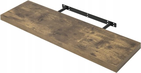 Półka pływająca wisząca płyta MDF Woltu 90 x 23 cm dąb rustykalny Półka pływająca wisząca płyta MDF Woltu 90 x 23 cm dąb rustykalny
