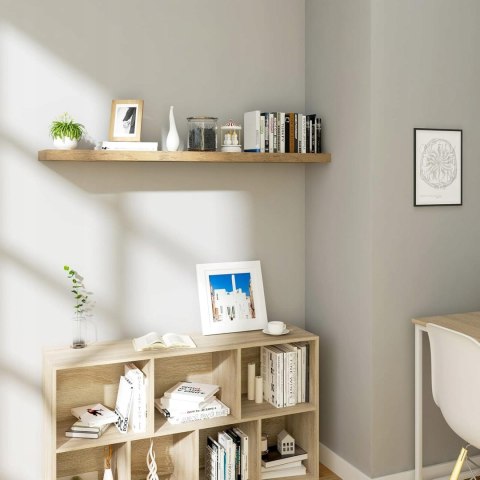 Półka pływająca wisząca płyta MDF Woltu 90 x 23 cm dąb rustykalny Półka pływająca wisząca płyta MDF Woltu 90 x 23 cm dąb rustykalny