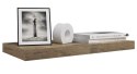 Półka ścienna wisząca płyta MDF Woltu 50 x 23 cm buk ciemny