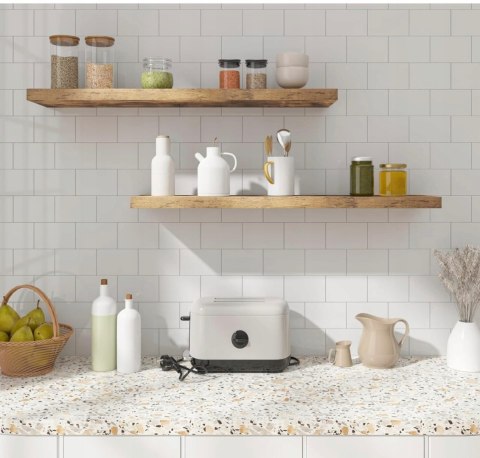 Półka ścienna wisząca płyta MDF Woltu 50 x 23 cm buk ciemny