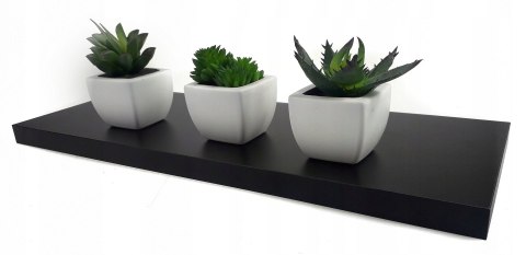 Półka wisząca ścienna MDF eSituro 40 x 15 cm czarny Półka wisząca ścienna MDF eSituro 40 x 15 cm czarny