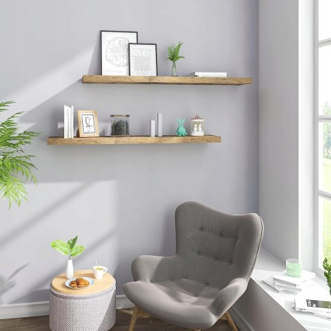 Półka wisząca ścienna płyta MDF Woltu 22,9 x 25 cm odcienie brązu Półka wisząca ścienna płyta MDF Woltu 22,9 x 25 cm odcienie brązu