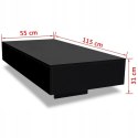 STOLIK KAWOWY vidaXL prostokątny 115 x 55 x 31 cm czarny