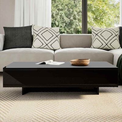 STOLIK KAWOWY vidaXL prostokątny 115 x 55 x 31 cm czarny STOLIK KAWOWY vidaXL prostokątny 115 x 55 x 31 cm czarny