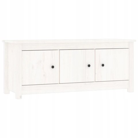 SZAFKA NA BUTY VidaXL biała, 110x38x45,5 cm, lite drewno sosnowe SZAFKA NA BUTY VidaXL biała, 110x38x45,5 cm, lite drewno sosnowe