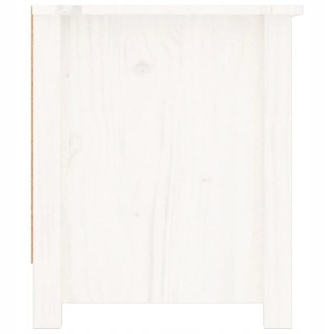 SZAFKA NA BUTY VidaXL biała, 110x38x45,5 cm, lite drewno sosnowe SZAFKA NA BUTY VidaXL biała, 110x38x45,5 cm, lite drewno sosnowe