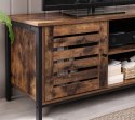Szafka KOMODA RTV stojąca Songmics 110 x 50 x 40 cm RUSTYKALNY BRĄZ