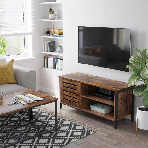 Szafka KOMODA RTV stojąca Songmics 110 x 50 x 40 cm RUSTYKALNY BRĄZ Szafka KOMODA RTV stojąca Songmics 110 x 50 x 40 cm RUSTYKALNY BRĄZ