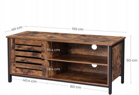 Szafka KOMODA RTV stojąca Songmics 110 x 50 x 40 cm RUSTYKALNY BRĄZ Szafka KOMODA RTV stojąca Songmics 110 x 50 x 40 cm RUSTYKALNY BRĄZ