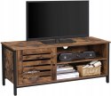 Szafka KOMODA RTV stojąca Songmics 110 x 50 x 40 cm RUSTYKALNY BRĄZ