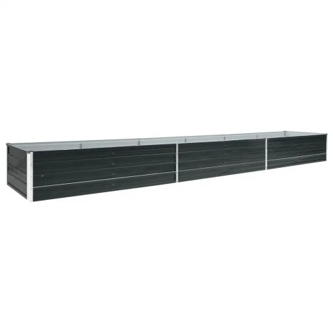 VidaXL PODWYŻSZONA DONICA z galwanizowanej stali 480x80x45 cm antracyt VidaXL PODWYŻSZONA DONICA z galwanizowanej stali 480x80x45 cm antracyt