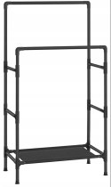 WIESZAK NA UBRANIA STOJĄCY CZARNY METAL LOFT 83 x 45 x 157 cm OUTLET