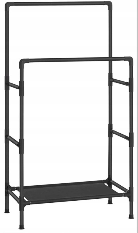 WIESZAK NA UBRANIA STOJĄCY CZARNY METAL LOFT 83 x 45 x 157 cm OUTLET