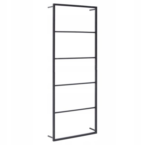 WIESZAK na ręczniki, czarny, 45x10x115 cm, stalowy WIESZAK na ręczniki, czarny, 45x10x115 cm, stalowy