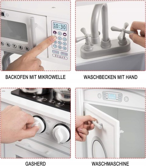 DREWNIANY ZESTAW KUCHENNY dla dzieci z akcesoriami WOLTU