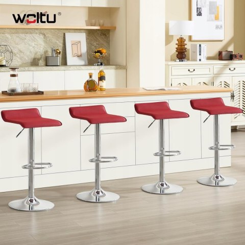 HOKER, STOŁEK BAROWY, woltu burgundowy 1szt. HOKER, STOŁEK BAROWY, woltu burgundowy 1szt.