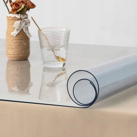 MATA WODOODPORNA na stół biurko gamingowe 2mm PCV przeźroczysta 120cm x70cm