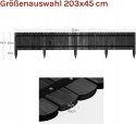 OBRZEŻE DREWNIANE palisada do rabat kwiatowych, trawników WOLTU