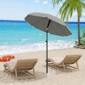 PARASOL OGRODOWY Woltu szary 135 x 175 cm