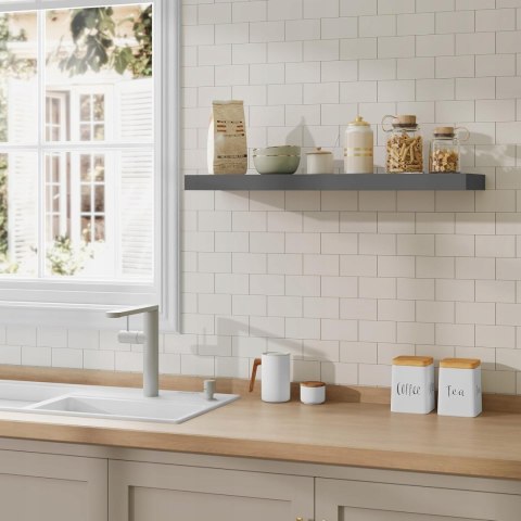 Półka płyta MDF Woltu 50 x 22,9 cm odcienie szarości Półka płyta MDF Woltu 50 x 22,9 cm odcienie szarości