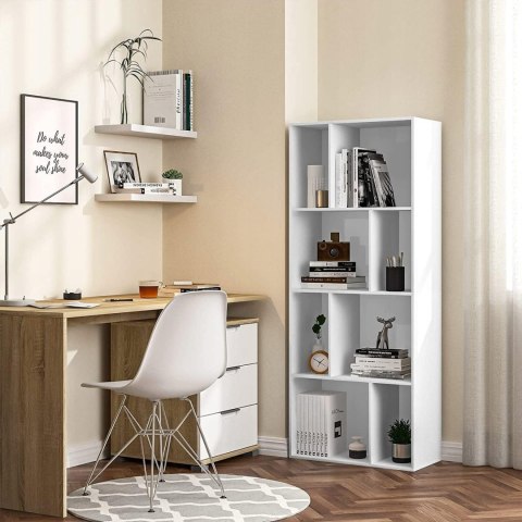 Półka ścienna wisząca zestaw 2 sztuk płyta MDF Woltu 70 x 23 cm biały Półka ścienna wisząca zestaw 2 sztuk płyta MDF Woltu 70 x 23 cm biały