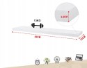 Półka wisząca ścienna płyta MDF eSituro 50 x 22,9 cm biały