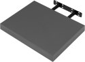 Półka wisząca ścienna pływająca płyta MDF Woltu 30 x 23 cm szary