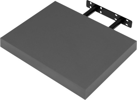 Półka wisząca ścienna pływająca płyta MDF Woltu 30 x 23 cm szary