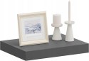 Półka wisząca ścienna pływająca płyta MDF Woltu 30 x 23 cm szary