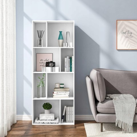 REGAŁ NA KSIĄŻKI 60 x 143,5 x 29 cm biały Woltu REGAŁ NA KSIĄŻKI 60 x 143,5 x 29 cm biały Woltu