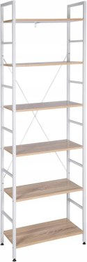 REGAŁ PÓŁKA na książki płyta MDF Woltu 60 x 28 cm dąb biały