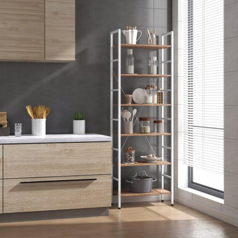 REGAŁ PÓŁKA na książki płyta MDF Woltu 60 x 28 cm dąb biały REGAŁ PÓŁKA na książki płyta MDF Woltu 60 x 28 cm dąb biały