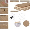 REGAŁ PÓŁKA na książki płyta MDF Woltu 60 x 28 cm dąb biały