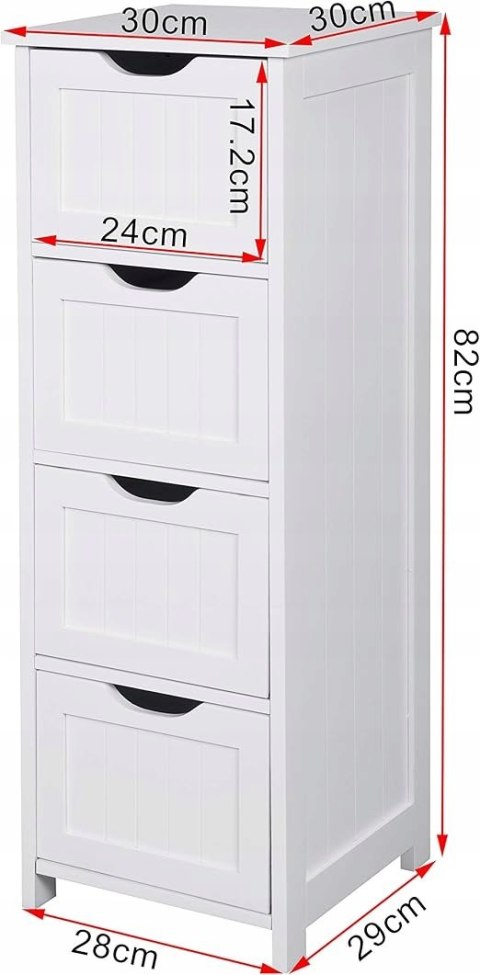 SZAFKA ŁAZIENKOWA słupek 30 cm x 30 cm x 82 cm biały SZAFKA ŁAZIENKOWA słupek 30 cm x 30 cm x 82 cm biały