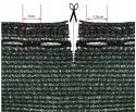 Siatka Maskująca 85 % Solidna 1,5 X 25 m ZIELONA 150 g/m²