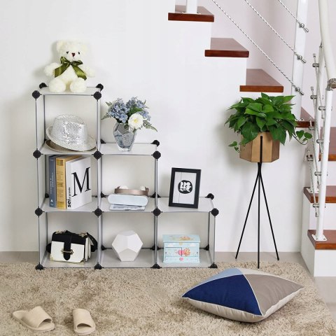 Szafka modułowa 6 pojemników na buty Songmics 93 x 93 x 31 cm biały Szafka modułowa 6 pojemników na buty Songmics 93 x 93 x 31 cm biały