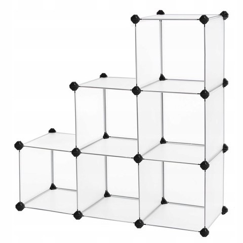 Szafka modułowa 6 pojemników na buty Songmics 93 x 93 x 31 cm biały Szafka modułowa 6 pojemników na buty Songmics 93 x 93 x 31 cm biały