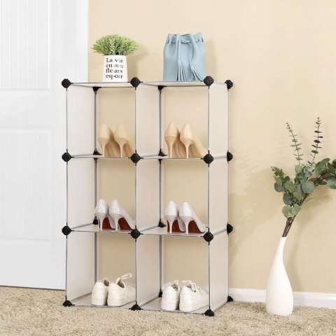 Szafka modułowa 6 pojemników na buty Songmics 93 x 93 x 31 cm biały Szafka modułowa 6 pojemników na buty Songmics 93 x 93 x 31 cm biały